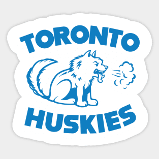 Defunct Toronto Huskies Basketball Retro 1946 Sticker